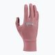 Women's running gloves Nike Fleece RG red stardust/red stardust/silver 5