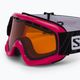 Salomon Juke Access pink/tonic orange children's ski goggles L39137500 5