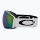 Oakley Flight Deck matte white/prizm snow jade iridium ski goggles OO7050-36 4