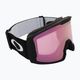 Oakley Line Miner matte black/prizm snow hi pink iridium ski goggles OO7070-06