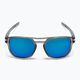Oakley Latch Beta matte grey ink/prizm sapphire polarized sunglasses 0OO9436 3