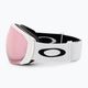 Oakley Flight Path matte white/prizm snow hi pink iridium ski goggles OO7110-09 4