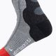 Lenz Heat Sock 5.1 Toe Cap Slim Fit grey/red ski socks 5