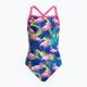 Funkita Strapped In One Piece children's swimsuit blue and pink FS38G71414