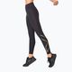 Women's training leggings 2XU Force Mid-Rise Compression black and gold WA5367B 8