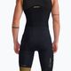 Men's triathlon suit 2XU Light Speed Front Zip black/gold 2