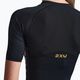 Women's triathlon suit 2XU Light Speed Sleeved black/gold 4