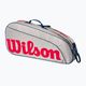 Wilson Junior 3 Pack children's tennis bag grey WR8023901001