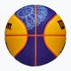 Children's basketball Wilson Fiba 3X3 Mini Paris 2004 blue/yellow size 3 6