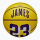 Wilson NBA Player Icon Mini Lebron yellow size 3 children's basketball