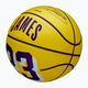 Wilson NBA Player Icon Mini Lebron yellow size 3 children's basketball 3