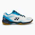 Men's badminton shoes YONEX 65 Z3 white/ ocean blue 2