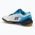 Men's badminton shoes YONEX 65 Z3 white/ ocean blue 3