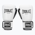 Boxing gloves Everlast Powerlock OG H&L Leather Advanced Training white/black 2