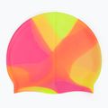 Children's swim cap TYR Tiedye Silicone Multicolor Jr yellow/pink/orange 2
