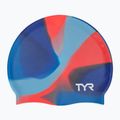 Children's swim cap TYR Tiedye Silicone Multicolor Jr blue/orange