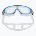 TYR Orion clear/ blue/ grey swimming mask 4
