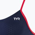 Women's one-piece swimsuit TYR Hexa Cutoutfit navy/red 3