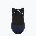 Women's one-piece swimsuit TYR Hexa Cutoutfit navy/white 2