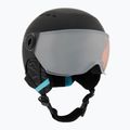 Children's ski helmet Bollé Quiz Visor Jr black/blue matte/orange gun