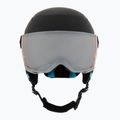 Children's ski helmet Bollé Quiz Visor Jr black/blue matte/orange gun 2