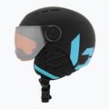 Children's ski helmet Bollé Quiz Visor Jr black/blue matte/orange gun 3