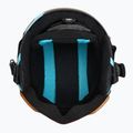 Children's ski helmet Bollé Quiz Visor Jr black/blue matte/orange gun 5