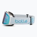 Ski goggles Bollé Nevada Small white metallic blue matte/azure 4