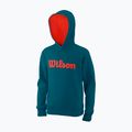 Children's Wilson Tennis Script Cotton PO Hoody blue WRA769219 5