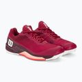 Women's tennis shoes Wilson Rush Pro 4.0 Clay beet red/white/tropical peach 4