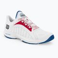 Men's padel shoes Wilson Hurakn Pro white/wilson red/deja vu blue