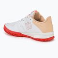 Women's tennis shoes Wilson Kaos Stroke 2.0 white/peach perfait/infrared 3