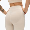 Women's training leggings Gym Glamour Push Up Cream 375 5