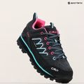 Women's trekking boots CMP Moon Low Wp antracite / acqua 15