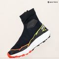 Salomon men's running shoes Winter Cross Spike black/fiery coral/safety yellow 18