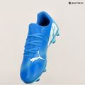 PUMA Future 7 Play FG/AG Jr children's football boots hyperlink blue/mint/puma white 16