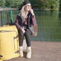 Medium travel suitcase KADVA Lazio 74 l yellow 26