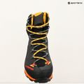 Men's La Sportiva Aequilibrium Trek GTX carbon/ yellow high-mountain boot 9