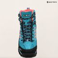 Women's trekking boots CMP Moon Mid WP teal/red fluo 9