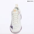Women's volleyball shoes Mizuno Wave Dimension Mid white/patrician purple/quince 9
