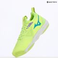 Mizuno Wave Momentum 3 volleyball shoes neo lime/black/splish splash 9