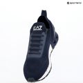 EA7 Emporio Armani Black & White Legacy Knit navy blazer/white shoes 9