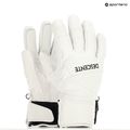 Men's Descente Ski Gloves 5 Finger Leather white 7