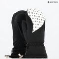 Women's Level Mummies Mitt black/white ski glove 10