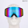SCOTT Shield mineral black/white/enhancer teal chrome ski goggles 7