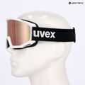 UVEX Athletic CV Race ski goggles white matt/mirror rose green clear 6