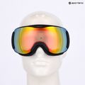 UVEX Downhill 2100 V ski goggles black matt/mirror rainbow clear 7