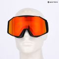 UVEX ski goggles Gravity FM black matt/mirror red orange clear 7