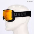 UVEX Downhill 2100 CV ski goggles black matt/mirror orange yellow 7