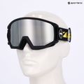 UVEX Athletic CV ski goggles black matt/mirror silver green 7